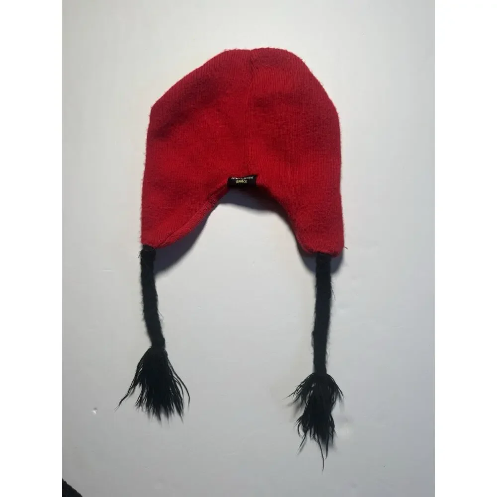 Angry Birds Winter Hat Lot Red Bird & Black Bird Fleece Earflap Beanie One Size
